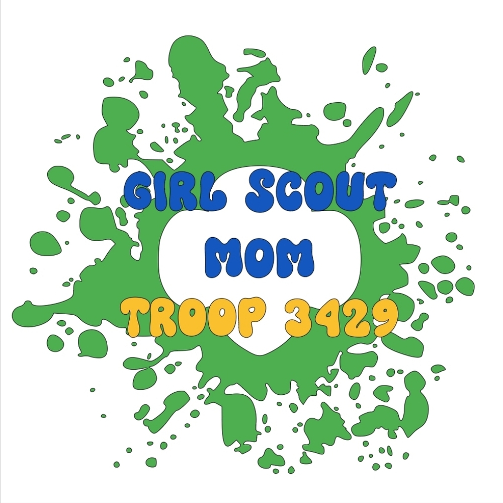 Girl Scout Mom Troop #### Graphic Tee Design - Green, Blue & Yellow